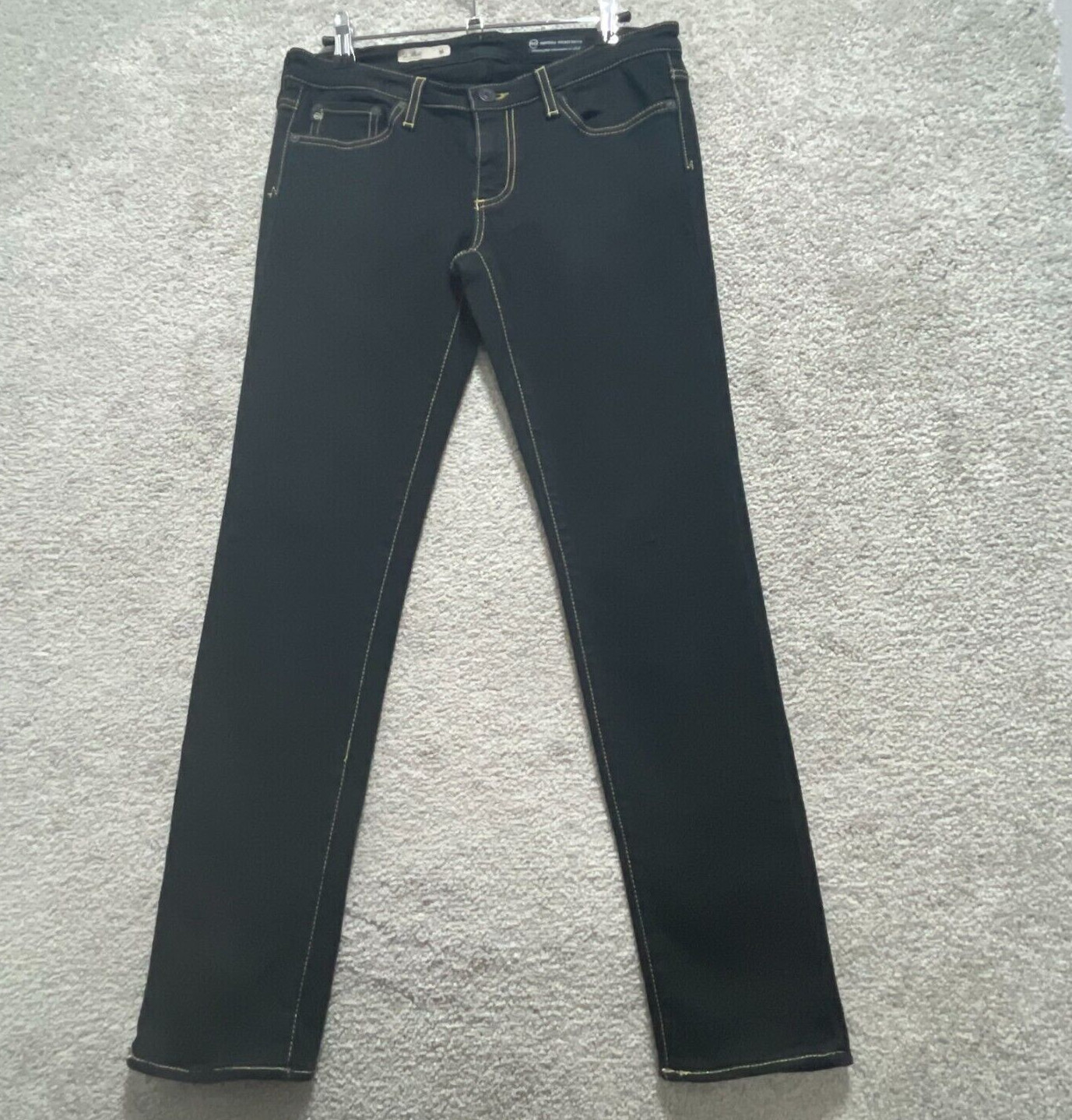 AG Adriano Goldschmied Jeans Women's 27 R Black Cigarette Straight leg Skinny thumbnail 5