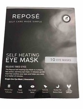 Repose Self Heating Eye Mask Box Of 10 New In Box  Sealed.