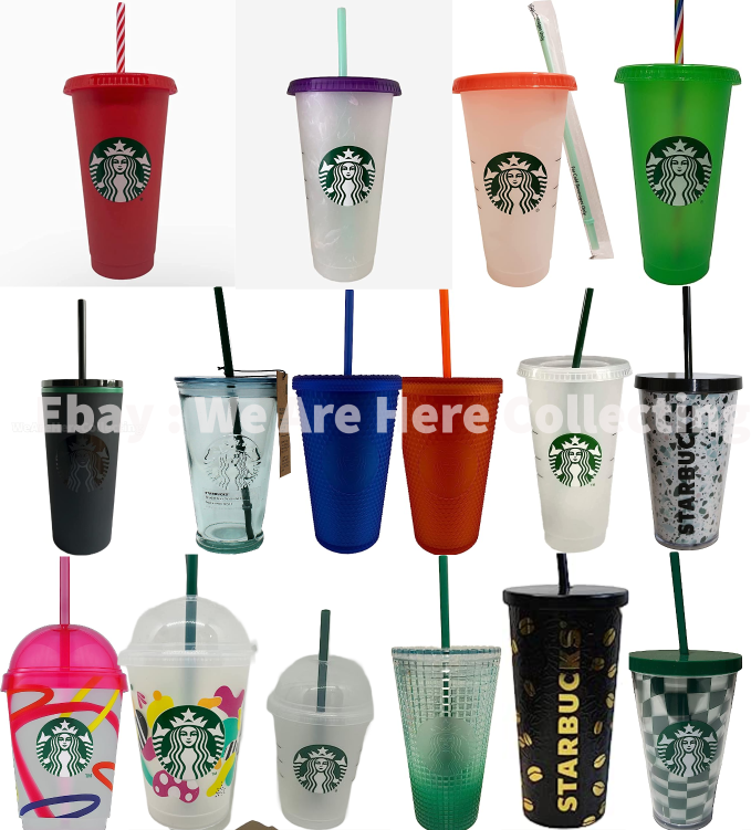 STARBUCKS Reusable Cold Cup With Lid & Straw | eBay