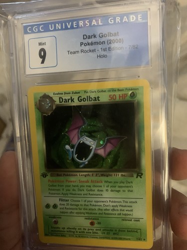 Dark Golbat (1st Edition) graded CGC 9 for sale on eBay