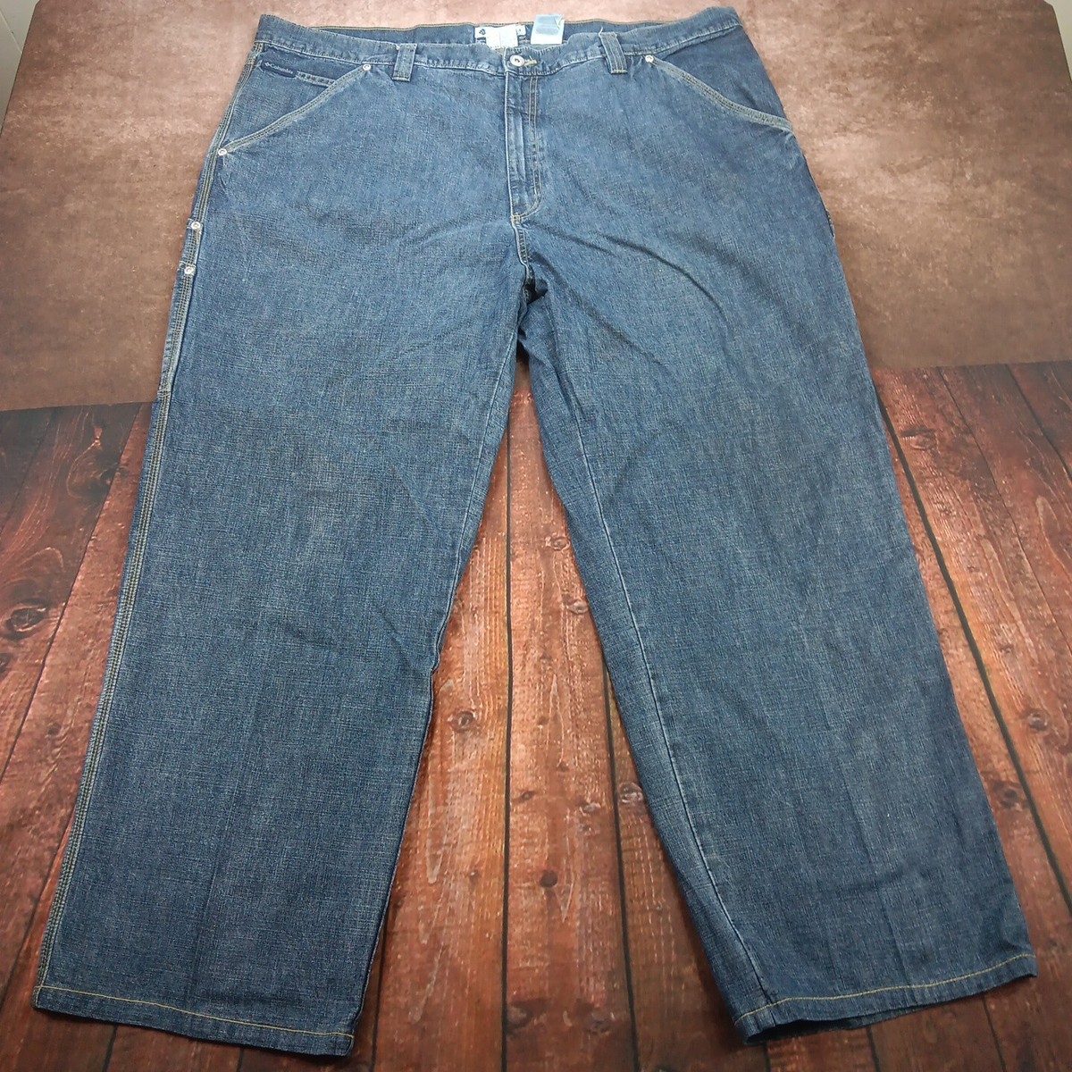 Columbia Carpenter Jeans Mens Size 44X32 Denim Dark Wash Blue AJ8275 Y2K  VGUC