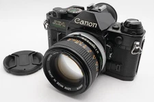 Meter Works [EXC+5] Canon AE-1 Program Black 35mm SLR FD 50mm F1.4 From JAPAN