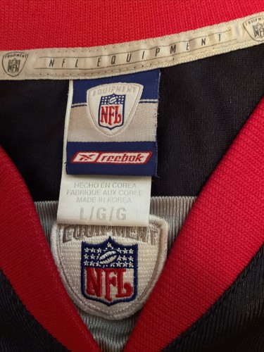 Vintage Reebok New England Patriots Drew Bledsoe Blue Football Jersey Mens L - Picture 5 of 7