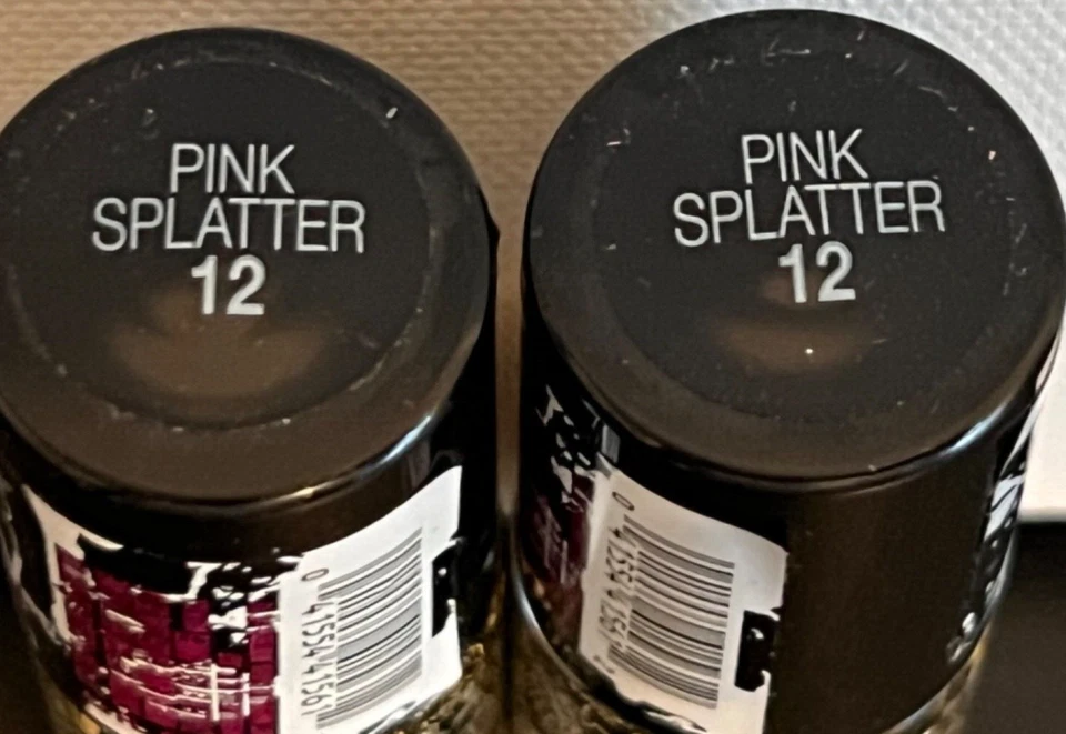 Lote de 2 ESMALTES DE UÑAS MAYBELLINE COLOR SHOW #12 Rosa Salpicaduras BOGO 50% Envío Gratis Foto 2 de 2