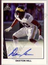 daxton hill rc rookie draft auto autograph michigan wolverines college #/10 2021