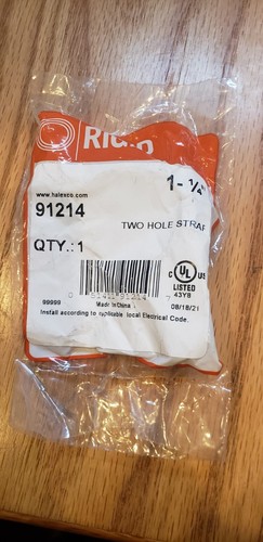 Halex Morsetto rigido per cinghia condotti a due fori (scegli misura e quantità) - Foto 6 di 11