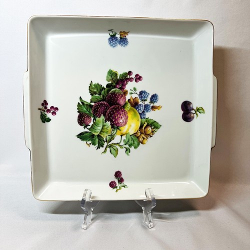 Israel Hotel Ware Naaman Vintage Keramik Serviertablett 9 1/2" Quadratische Schale - Bild 5 von 8