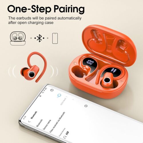 Wireless Earbuds, Bluetooth 5.3,50H Playtime HD Stereo Noise Cancelling Earbuds - Picture 4 of 6
