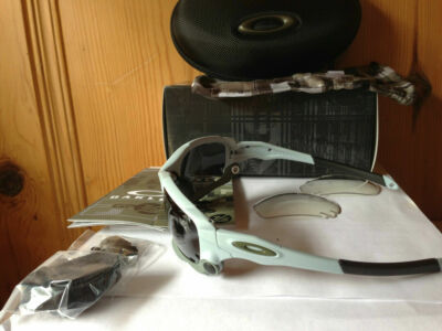 NEW Oakley GP-75 Racing Jacket Matte Blue Ice / Black Iridium
