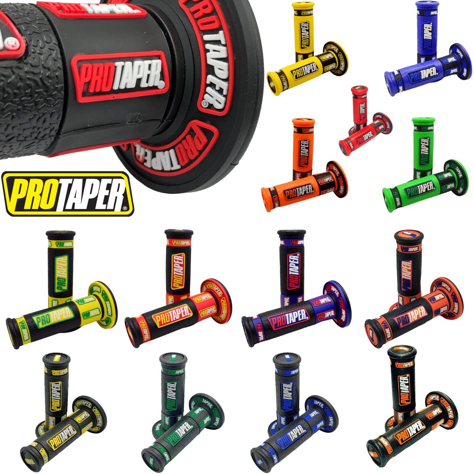 ProTaper 7/8" Handlebar Grips for Dirt Bike Pit Bike Motorcycle  - 13 Variations