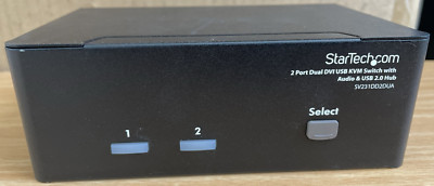 STARTECH C4E1E7ZG07 2-Port Dual DVI USB KVM Switch with Audio &USB 2.0 HUB