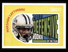 Marshon Lattimore 2018 Panini Classics #3 Award Winners Stickers