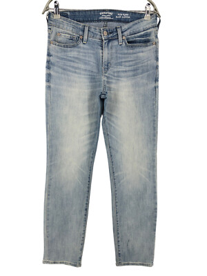 LEVI'S STRAUSS & CO Signature Damen Mid Rise Slim Cuffed Jeans Größe W28 L28