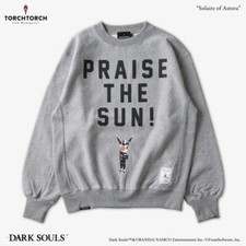 Dark Souls x TORCH TORCH Solaire of Astora Sweatshirts from Japan Heather Gray
