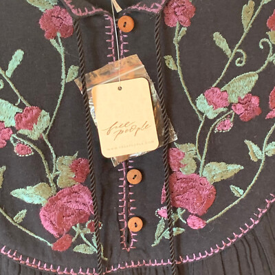 Free People Rosa Linda Embroidered Tunic/Mini dress Size Medium NWT | eBay