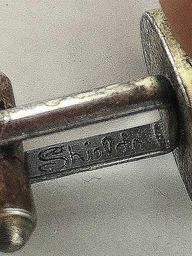 Vintage Schilde Manschettenknöpfe silberfarben Jugendstil Stil - Bild 5 von 5