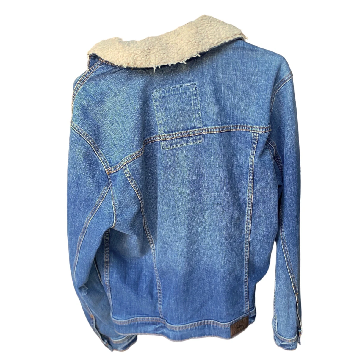 Stretch denim trucker store jacket hollister