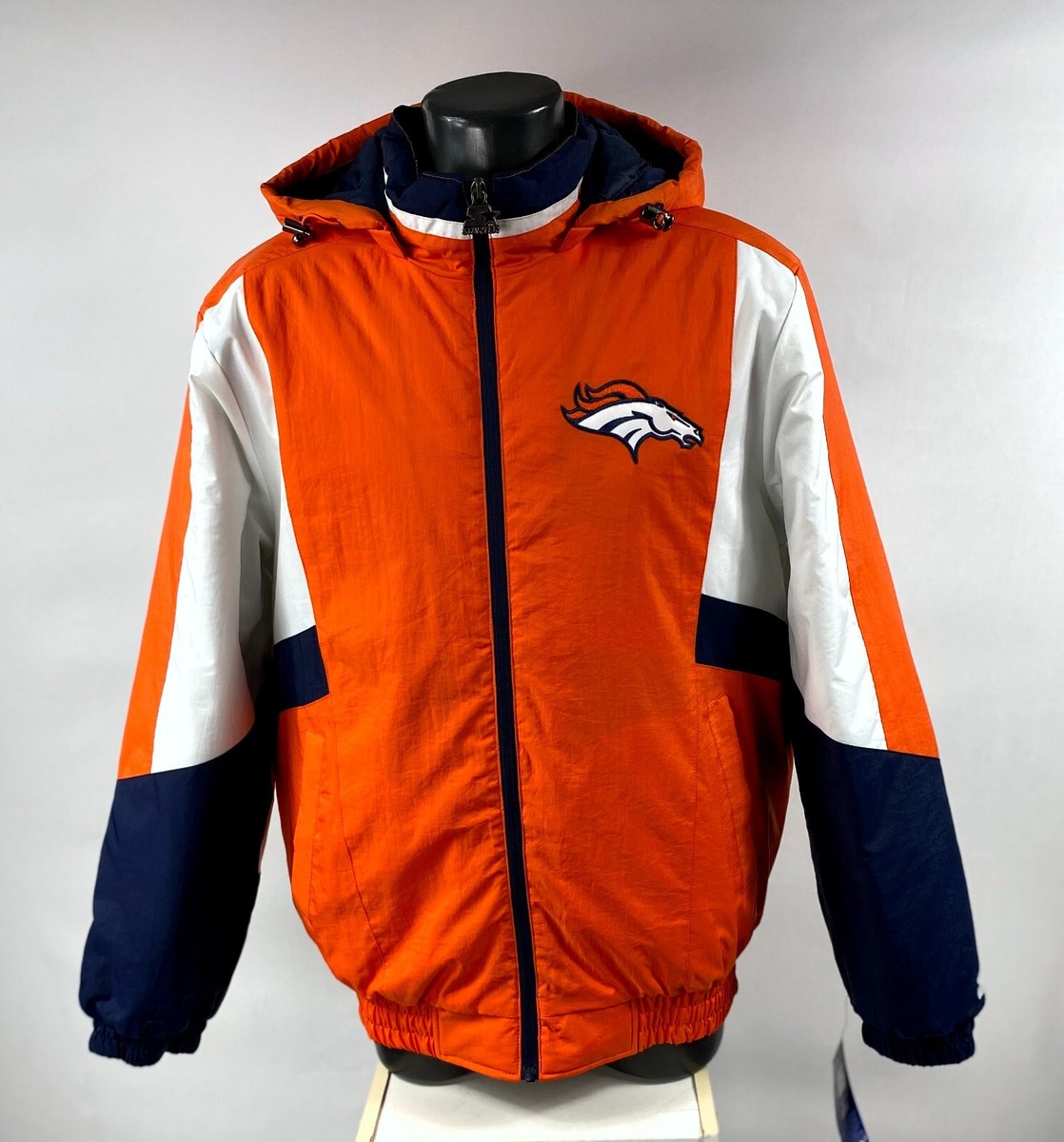 Broncos Jacket Denver Pro Line Starter Hooded Winter S M L XL 2X