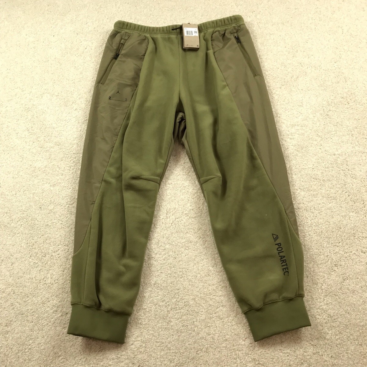 Air Jordan 23 Engineered Fleece Flight Pants Joggers Mens 2XL Green DV1599