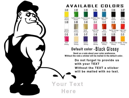 Peeing Boy Vinyl Decal Sticker Car Window Bumper Design Your Text USA Seller - Picture 11 of 13