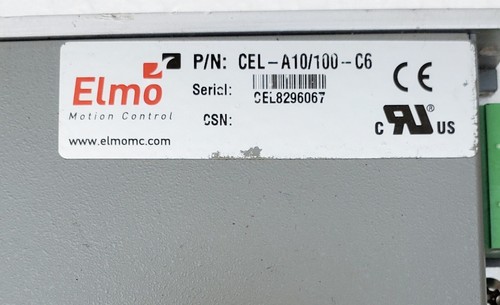 ELMO CEL-A10/100-C6, DIGITAL SERVO DRIVE 100 VDC 10A #1 - Picture 2 of 8