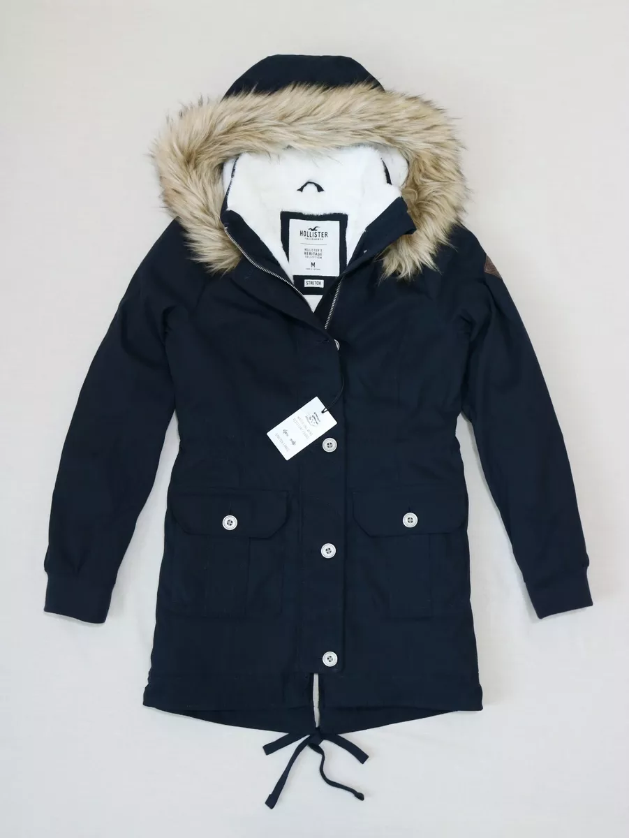 Hollister Women Cozy Lined Parka Outerwear Jacket size XS , S , M new with  tag