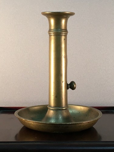 ANTIGUO CANDELABRO DE LATÓN - AJUSTABLE - Imagen 2 de 6