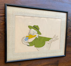 Original Disney Donald Duck Cel Military Art Corner Label