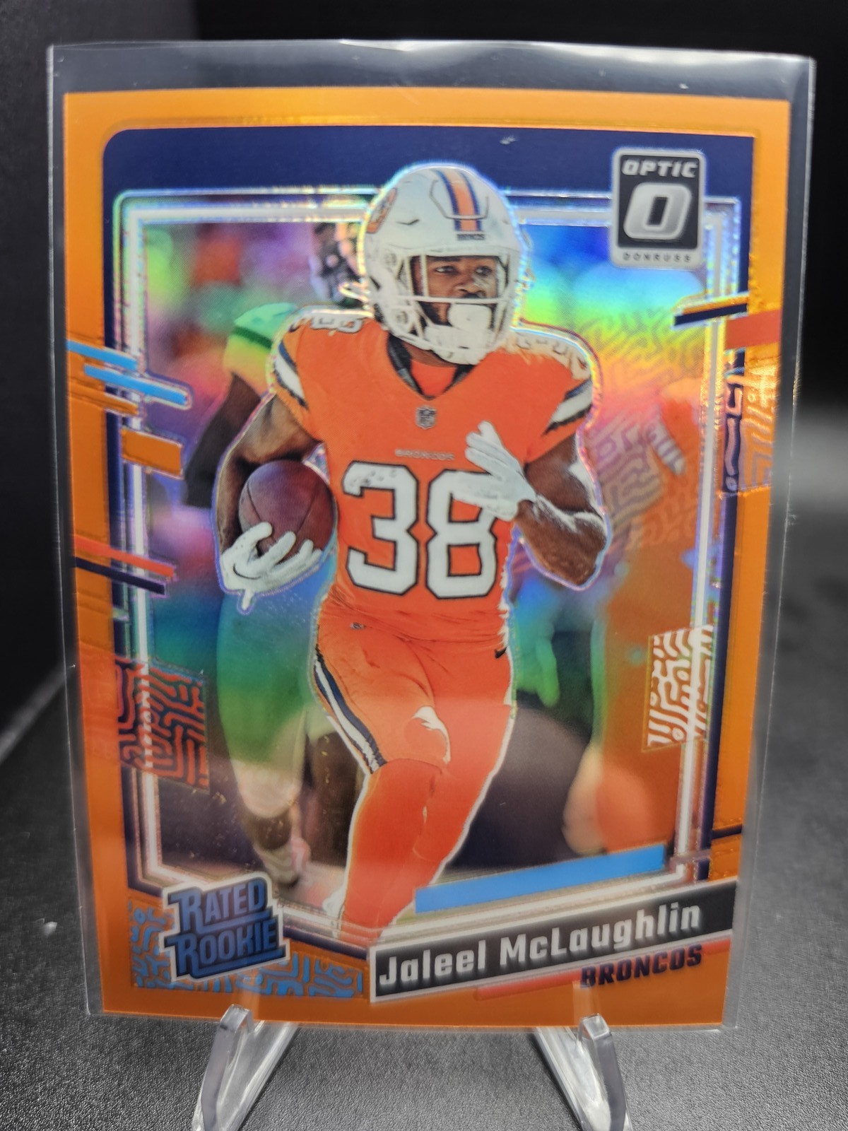 2023 Donruss Optic Jaleel McLaughlin Orange #/249 #232