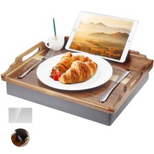 Lap Desk with Cushion,Wooden Bed Tray Table for Eating,Lap Tray in Recliner,B...