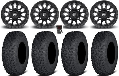 Fuel Vector 14'' Wheels Matte Black 30'' Coyote Tires Can-Am Defender