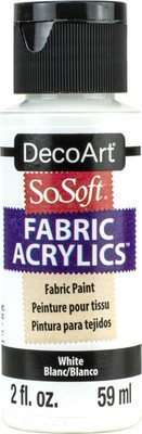 SoSoft Fabric Acrylic Paint 2oz White
