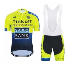 Tuta da Ciclismo TINKOFF Completo Estivo Set Da Ciclista Bici MTB DIVISA XS-4XL
