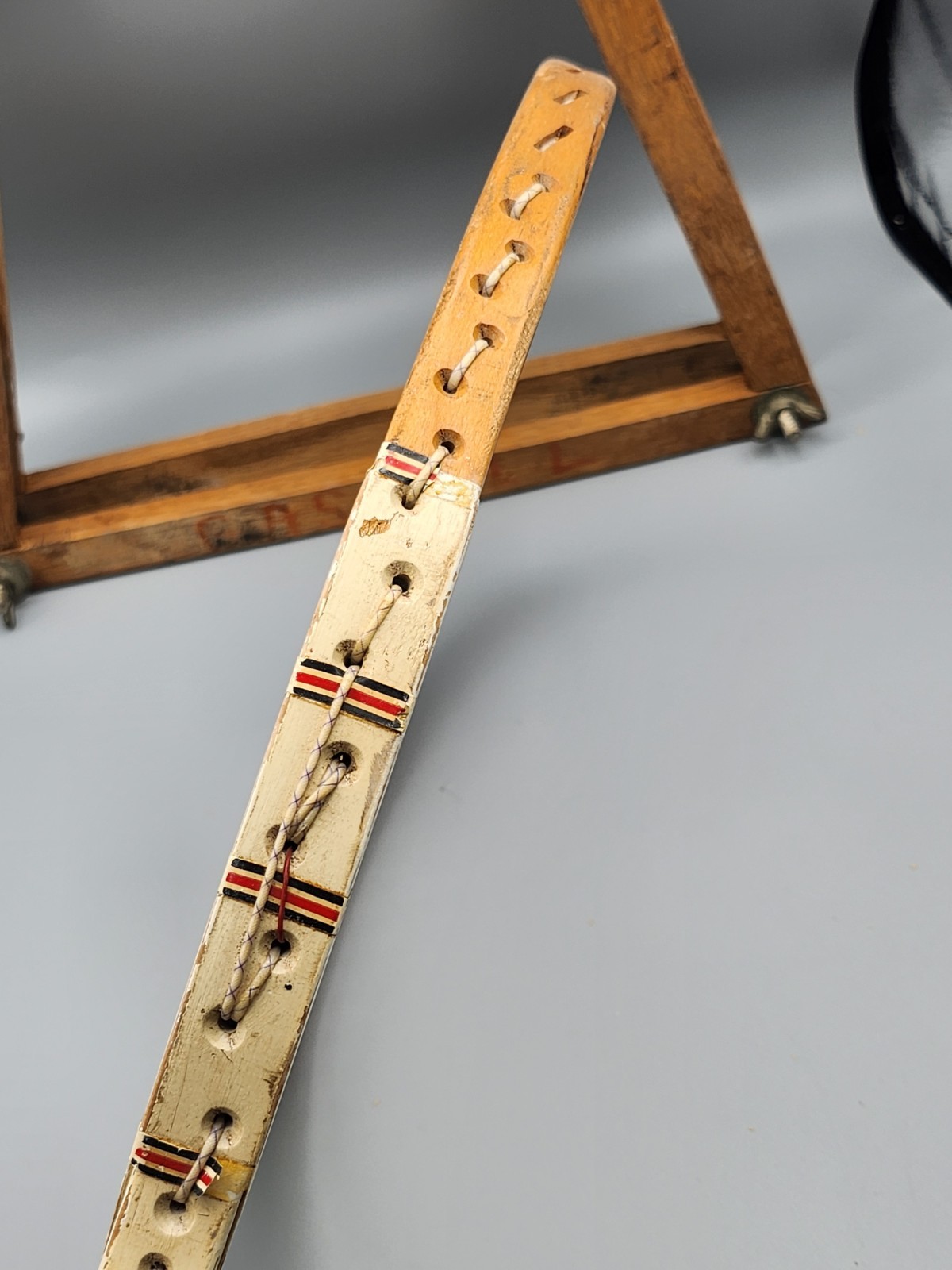 Vintage J. C. Higgins Finalist Wright Ditson Wood Tennis Racket With Brace