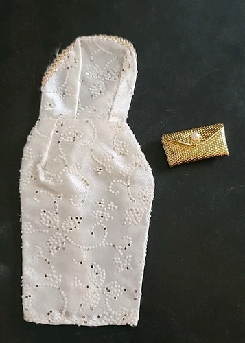 Vtg 1960s Barbie Clone Fashion Sheath Dress Purse