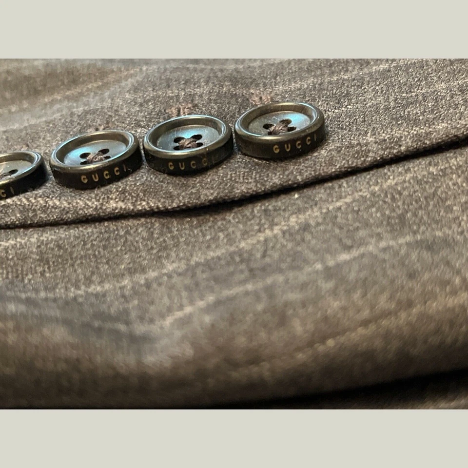 Gucci Gray Jacket 48 C Wool Mohair - Image 4 of 4