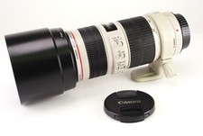 Canon EF 70-200mm F4 L IS USM Telephoto AF Zoom Lens Front & Rear Cap & Hood