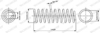 1X Fahrwerksfeder Monroe Oespectrum Springs SP3185 FüR Seat Cordoba 6K1 Ibiza 1