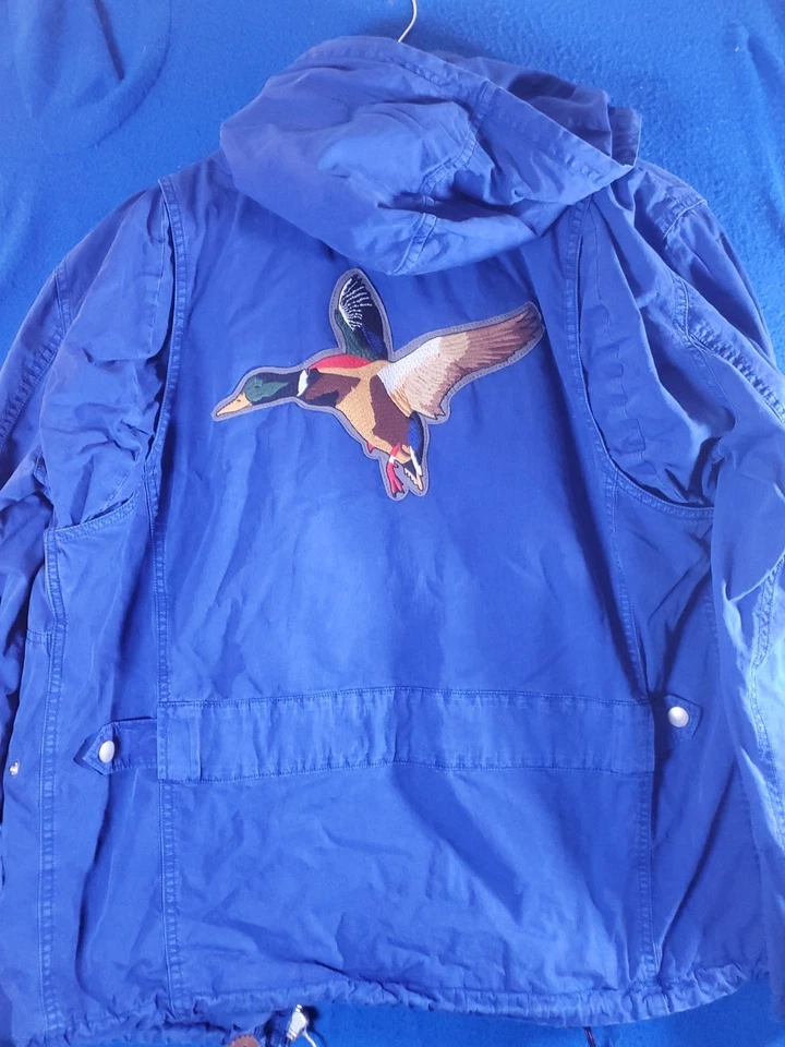 Chaqueta de Campo Prps Azul Cobalto Militar Carga Bolsillo Para Hombre Talla Grande Foto 3 de 4