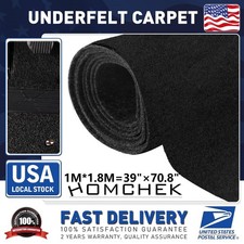 Black 2mm Non-Woven Fabric Speaker Box/ Trunk Liner Underfelt Underlay Carpet