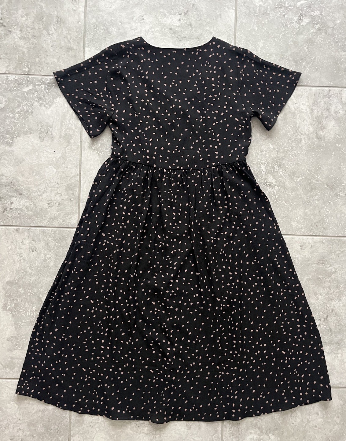 Madewell Flutter Sleeve Button Front Chiffon Midi… - image 13