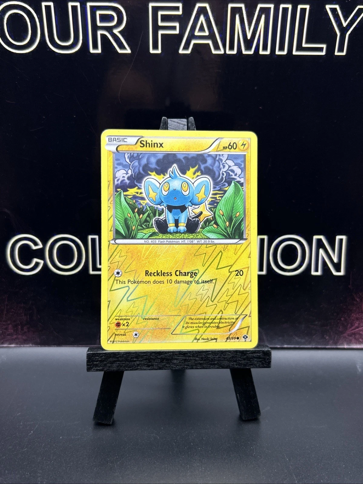 Pokémon TCG Shinx Next Destinies 43/99 Reverse Holo Common LP