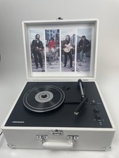 Crosley Anthology Turntable-Beatles- Let It Be White PVC CR6253C-BW TESTED