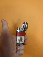 Vintage Ball State University Cardinals Scripto Clear Tank Lighter 