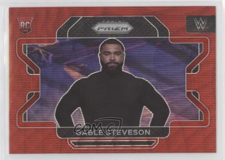 2022 Panini Prizm WWE Ruby Wave Prizm Gable Steveson #23 0fu2