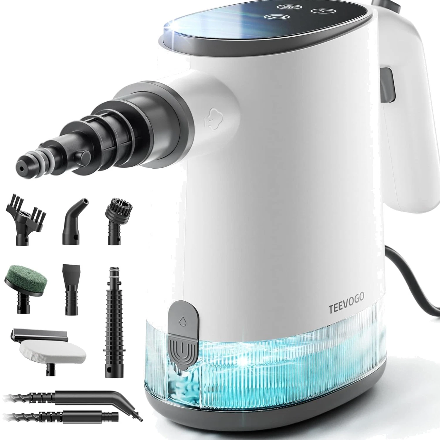 Handheld Steam Cleaner, Pressurized 15s Instant Heat Steam Cleaner for Home, ...