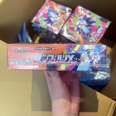 1xINFERNO X BOOSTER BOX SHRINK JAPANESE POKÉMON CARD 30PACKS MEGA
