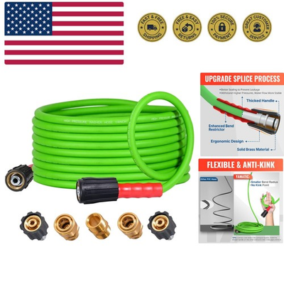 #ad Super Flexible Pressure Washer Hose 25FT 3200 PSI for Power Washer Replacemen... $54.99