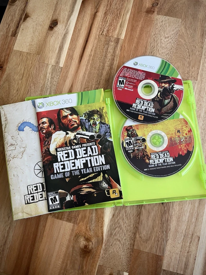 Red Dead Redemption Game of the Year Edition (Xbox 360) CIB w/Map Tested zombies - Image 2 of 3