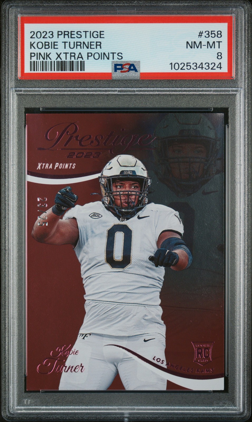 Kobie Turner Panini Prestige #358 Pink Xtra Points
